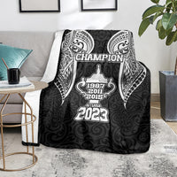 New Zealand Rugby Blanket Aotearoa Champion Cup History with Haka Dance LT03 - Polynesian Pride
