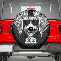 New Zealand Rugby Spare Tire Cover Aotearoa Champion Cup History with Haka Dance LT03 - Polynesian Pride