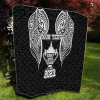 Personalised New Zealand Rugby Quilt Aotearoa Champion Cup History with Haka Dance LT03 - Polynesian Pride