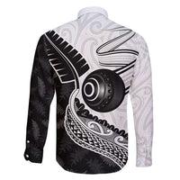 Personalised Aotearoa Lawn Bowls Family Matching Summer Maxi Dress and Hawaiian Shirt Maori and Silver Fern Half Style LT03 - Polynesian Pride