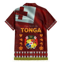 Tonga Independence Day Family Matching Mermaid Dress and Hawaiian Shirt National Flag and Emblem with Ngatu Art Pattern LT03 - Polynesian Pride
