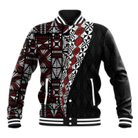 Tonga Ngatu Art Tattoo Polynesian Baseball Jacket