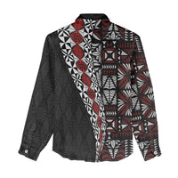 Tonga Ngatu Art Tattoo Polynesian Women Casual Shirt