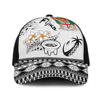 Fijian Traditional Culture Baseball Net Cap Tapa Tribal Tattoos - Polynesian Pride
