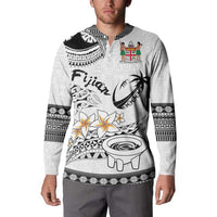 Fijian Traditional Culture Button Sweatshirt Tapa Tribal Tattoos - Polynesian Pride
