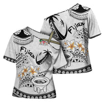 Fijian Traditional Culture Cross Shoulder Shirt Tapa Tribal Tattoos - Polynesian Pride