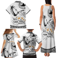 Fijian Traditional Culture Family Matching Tank Maxi Dress and Hawaiian Shirt Tapa Tribal Tattoos LT03 - Polynesian Pride