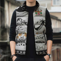 Fijian Traditional Culture Sleeveless Puffer Jacket Tapa Tribal Tattoos - Polynesian Pride
