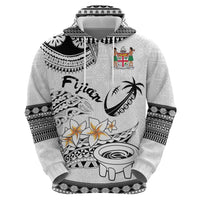 Fijian Traditional Culture Zip Hoodie Tapa Tribal Tattoos - Polynesian Pride