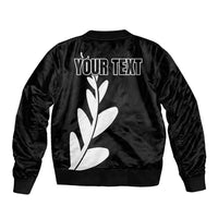 Personalised New Zealand Canoeing Special Jersey Sleeve Zip Bomber Jacket