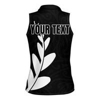 Personalised New Zealand Canoeing Special Jersey Women Sleeveless Polo Shirt