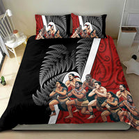 New Zealand Te Matatini Bedding Set Kapa Haka and Silver Fern - Maori Art Pattern LT03 - Polynesian Pride