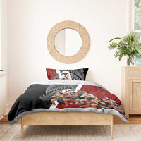 New Zealand Te Matatini Bedding Set Kapa Haka and Silver Fern - Maori Art Pattern LT03 - Polynesian Pride