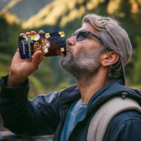 American Samoa Flag Day 4 in 1 Can Cooler Tumbler Polynesian Tatau Art and Plumeria