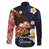 American Samoa Flag Day Family Matching Long Sleeve Bodycon Dress and Hawaiian Shirt Polynesian Tatau Art and Plumeria LT03 - Polynesian Pride