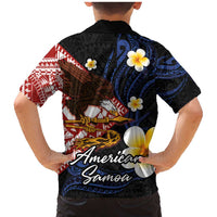 American Samoa Flag Day Family Matching Mermaid Dress and Hawaiian Shirt Polynesian Tatau Art and Plumeria LT03 - Polynesian Pride