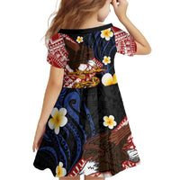 American Samoa Flag Day Family Matching Off Shoulder Maxi Dress and Hawaiian Shirt Polynesian Tatau Art and Plumeria LT03 - Polynesian Pride