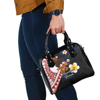 American Samoa Flag Day Shoulder Handbag Polynesian Tatau Art and Plumeria