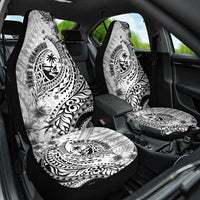 Guam-Land of the Chamorro Car Seat Cover Polynesian Tattoo Style Hibiscus and Plumeria Art LT03 One Size Black - Polynesian Pride