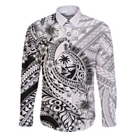 Guam-Land of the Chamorro Family Matching Summer Maxi Dress and Hawaiian Shirt Polynesian Tattoo Style Hibiscus and Plumeria Art