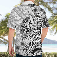 Guam-Land of the Chamorro Hawaiian Shirt Polynesian Tattoo Style Hibiscus and Plumeria Art
