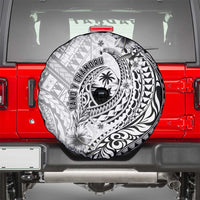 Guam-Land of the Chamorro Spare Tire Cover Polynesian Tattoo Style Hibiscus and Plumeria Art LT03 - Polynesian Pride