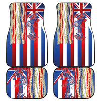 Hawaiian Sea Animals Car Mats with Lei and Flag Style