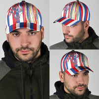 Hawaiian Sea Animals Classic Cap with Lei and Flag Style