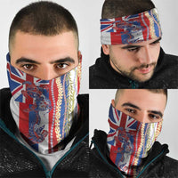 Hawaiian Sea Animals Neck Gaiter with Lei and Flag Style