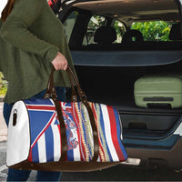 Hawaiian Sea Animals Travel Bag with Lei and Flag Style