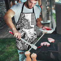 Hawaiian Tribal Manta Ray Apron Kakau Tattoo and Polynesian Art Motif Pattern