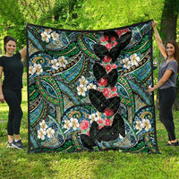 Hawaiian Taro Leaves and Ohia Lehua Quilt Polynesian Tribal Art Tropical Plants Motifs Colorful LT03 - Polynesian Pride
