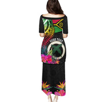 Personalised Vanuatu 44th Anniversary Puletasi Boars Tusk Tugeta Yumi Selebretem Indipendens Dei LT03 - Polynesian Pride