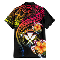 Polynesia Hawaii Turtle Day Family Matching Long Sleeve Bodycon Dress and Hawaiian Shirt Hibiscus and Kanaka Maoli LT03 - Polynesian Pride
