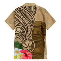 Hawaii Kanaloa Tiki Family Matching Mermaid Dress and Hawaiian Shirt Polynesian Tattoo and Tapa Pattern LT03 - Polynesian Pride