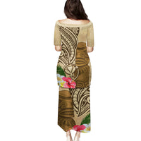 Hawaii Kanaloa Tiki Family Matching Puletasi and Hawaiian Shirt Polynesian Tattoo and Tapa Pattern LT03 - Polynesian Pride