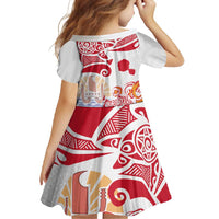Hawaiki Nui Va'a Solo French Polynesia Family Matching Summer Maxi Dress and Hawaiian Shirt Red Color LT03 - Polynesian Pride