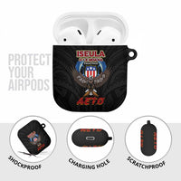 American Samoa Fautasi AirPods Case Pago Pago Aeto and Iseula o le Moana of Fagatogo Black Color LT03 - Polynesian Pride