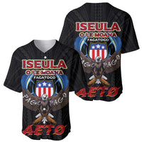 American Samoa Fautasi Baseball Jersey Pago Pago Aeto and Iseula o le Moana of Fagatogo Black Color LT03 - Polynesian Pride