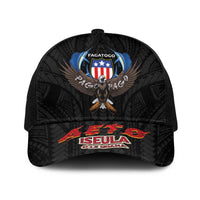 American Samoa Fautasi Baseball Net Cap Pago Pago Aeto and Iseula o le Moana of Fagatogo Black Color LT03 One Size Black Black - Polynesian Pride
