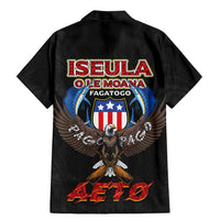 American Samoa Fautasi Family Matching Mermaid Dress and Hawaiian Shirt Pago Pago Aeto and Iseula o le Moana of Fagatogo Black Color LT03 - Polynesian Pride