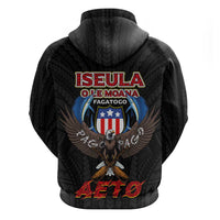 American Samoa Fautasi Hoodie Pago Pago Aeto and Iseula o le Moana of Fagatogo Black Color LT03 - Polynesian Pride
