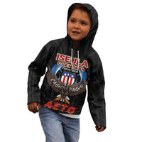 American Samoa Fautasi Kid Hoodie Pago Pago Aeto and Iseula o le Moana of Fagatogo Black Color LT03 - Polynesian Pride