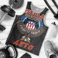 American Samoa Fautasi Men Tank Top Pago Pago Aeto and Iseula o le Moana of Fagatogo Black Color LT03 - Polynesian Pride