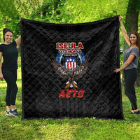 American Samoa Fautasi Quilt Pago Pago Aeto and Iseula o le Moana of Fagatogo Black Color LT03 - Polynesian Pride
