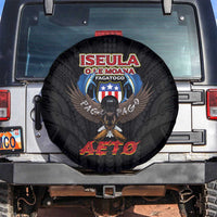 American Samoa Fautasi Spare Tire Cover Pago Pago Aeto and Iseula o le Moana of Fagatogo Black Color LT03 Black - Polynesian Pride