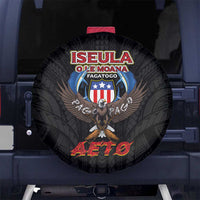 American Samoa Fautasi Spare Tire Cover Pago Pago Aeto and Iseula o le Moana of Fagatogo Black Color LT03 No hole Black - Polynesian Pride