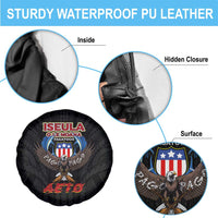 American Samoa Fautasi Spare Tire Cover Pago Pago Aeto and Iseula o le Moana of Fagatogo Black Color LT03 - Polynesian Pride