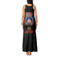 American Samoa Fautasi Tank Maxi Dress Pago Pago Aeto and Iseula o le Moana of Fagatogo Black Color LT03 - Polynesian Pride