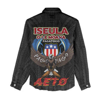 American Samoa Fautasi Women Casual Shirt Pago Pago Aeto and Iseula o le Moana of Fagatogo Black Color LT03 - Polynesian Pride